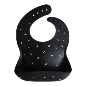 Mushie Babet Silicone Numbers Black