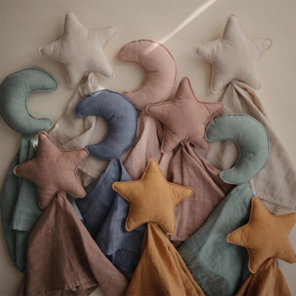 Mushie Moon Lovey Blanket Blush - Image 3