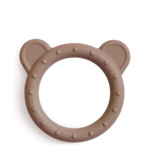 Mushie Silicone Cat Teether Blush