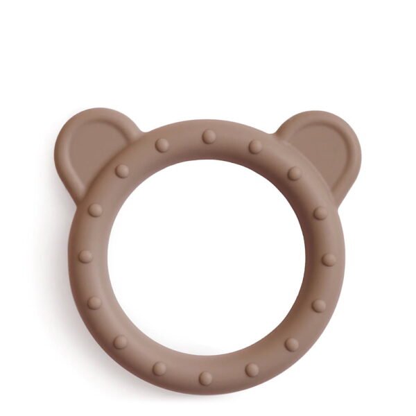 Mushie Silicone Cat Teether Blush