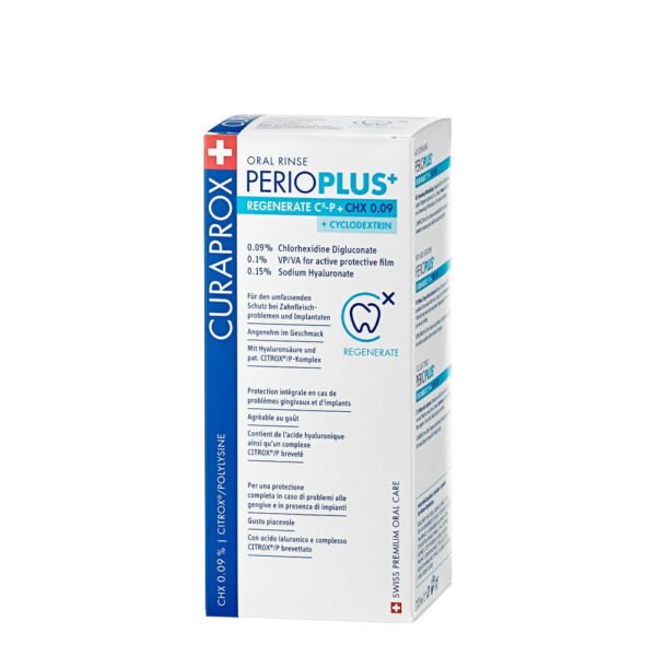 Curaprox PerioPlus Regenerate Chx0,09+Cyclodextrin 200mL - Image 2