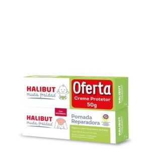 Halibut Repairing Ointment 50g + Protecting Cream Nappy Change 50g