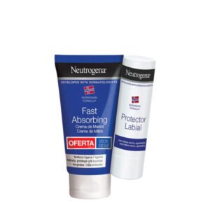 Neutrogena Pack Hand Cream Fast Absorbing 50mL + Lip Stick 4,8g