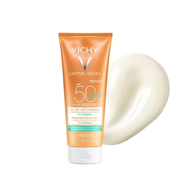 Vichy Capital Soleil Melting Milk-Gel Wet or Dry Skin SPF50 200mL - Image 2