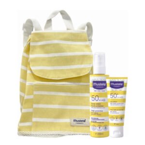 Mustela Sun Lotion SPF50+ 40mL + Mustela Sun Spray SPF50 200mL Yellow Backpack Offer