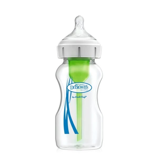 Dr Brown’s Options+ Glass Baby Bottle Wide-Neck 270mL