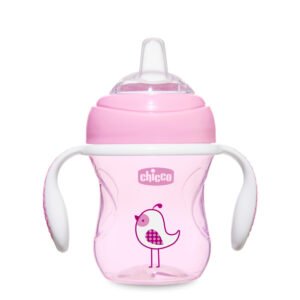 Chicco Transition Cup Pink Bird 4M+