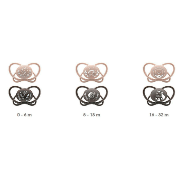 Nip First Moments My Butterfly Pacifiers x2 5-18M - Image 2