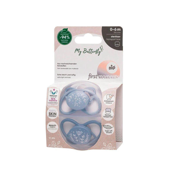 Nip First Moments My Butterfly Pacifiers x2 5-18M - Image 4